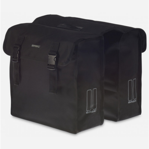 Sacoche vélo double Basil Mara XL - 35 litres - noir