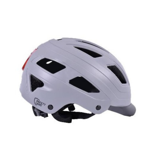 Casque Vélo Adulte SAFETY LABS E-Bahn Noir avec ECLAIRAGE LED INTEGREE
